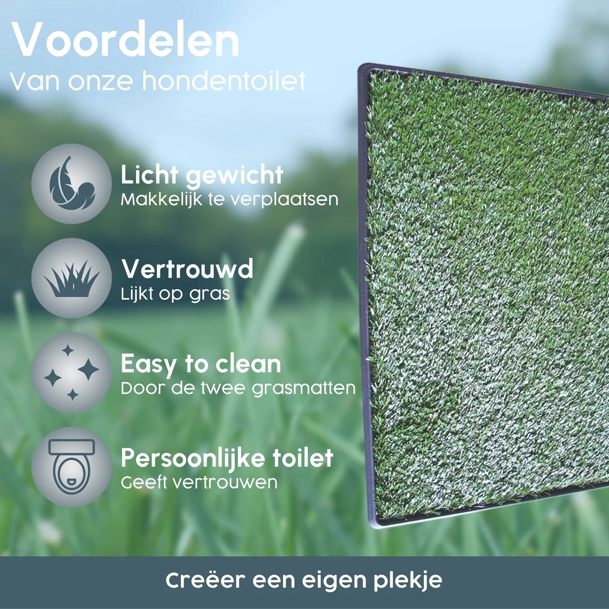 Merkloos Gtrise Hondentoilet Met 2 Matten - Out/Indoor - Zindelijkheidstraining Ebook - Dieren Wc 4 Merkloos Gtrise Hondentoilet Met 2 Matten - Out/Indoor - Zindelijkheidstraining Ebook - Dieren Wc - Afbeelding 2