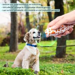 Merkloos LotaHome - Anti Blaf Apparaat - Hondentrainer Voor Binnen En Buiten - Bereik Tot 15 Meter - Diervriendelijk - Zonder Schok - Ultrasone - Voor Alle Honden - Inclusief Clicker -Exporteren Alles Voor Honden Winkel 1200x1200 468
