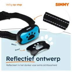 Simmy Anti Blafband - Diervriendelijke Opvoedingshalsband - Zwart En Blauw - Diervriendelijk - Zonder Schok - Anti Blaf Band Voor Grote En Kleine Honden -Exporteren Alles Voor Honden Winkel 1200x1200 543