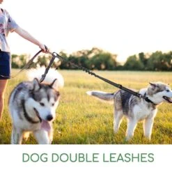 Nobleza Splitter Hondenriem - Dubbel Aanlijnriem Voor Honden - Splitter Verstelbaar - Zwart -Exporteren Alles Voor Honden Winkel 1200x1200 650