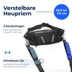 Canicross Looplijn Hond Met Heupriem Voor Hardlopen - Elastische Handsfree Hondenriem - Honden Trainingslijn - 150/200cm - Blauw -Exporteren Alles Voor Honden Winkel 1200x1200 662