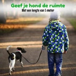 HGMD® Hondenriem - Hondenlijn 5 Meter- Innovatieve Remsysteem - Hondenriem - Zwart - Flexi Bele Rollijn - <20 Kg -Exporteren Alles Voor Honden Winkel 1200x1200 679