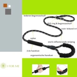 1FORME Hondenriem 15-25kg - Sliplijn Hond REFLECTEREND 2m, 1cm Ø - Jachtlijn 2 Ergonomische Handvaten - Dubbel Stop -Exporteren Alles Voor Honden Winkel 1200x1200 696