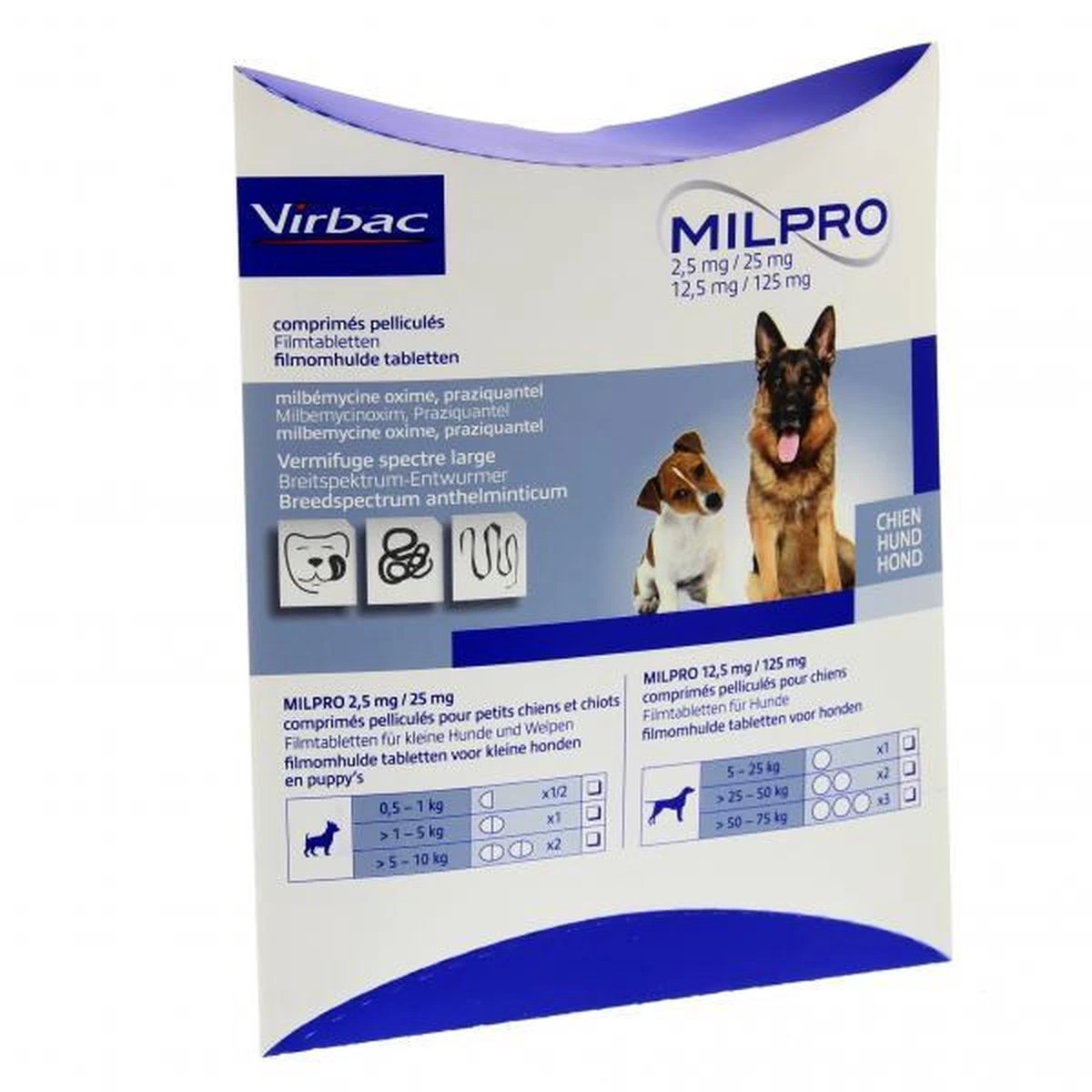 Milpro Ontwormingsmiddel - Hond Boven 5 Kg - 4 Tabletten 9 Milpro Ontwormingsmiddel - Hond Boven 5 Kg - 4 Tabletten - Afbeelding 7