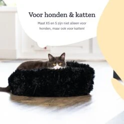All 4 Pets Supply® Hondenmand Donut - Kattenmand - Maat S - Geschikt Voor Honden/katten Tot 40 Cm - Hondenkussen - Zwart -Exporteren Alles Voor Honden Winkel 1200x1200 811