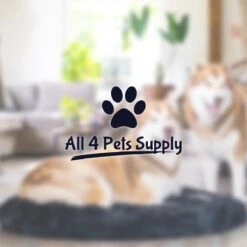 All 4 Pets Supply® Hondenmand Donut - Kattenmand - Maat S - Geschikt Voor Honden/katten Tot 40 Cm - Hondenkussen - Zwart -Exporteren Alles Voor Honden Winkel 1200x1200 813