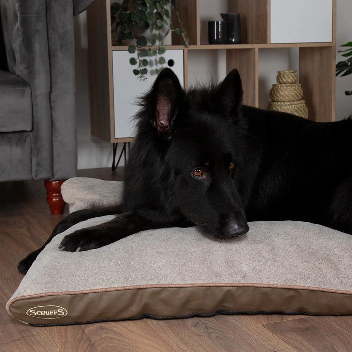 Scruffs Chateau - Hondenbed Orthopedisch Met Memory Foam Voor Extra Steun Voor Rug En Gewrichten - Grijs & Bruin Maat M/L - Kleur: Grijs, Maat: Medium 4 Scruffs Chateau - Hondenbed Orthopedisch Met Memory Foam Voor Extra Steun Voor Rug En Gewrichten - Grijs & Bruin Maat M/L - Kleur: Grijs, Maat: Medium - Afbeelding 2