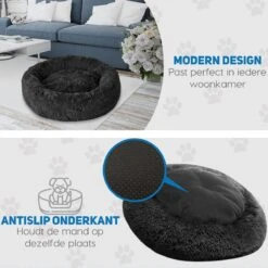 Pawzle Hondenmand - Donut Hondenkussen - Kattenmand - Bed Voor Honden & Katten - Wasbaar - 50cm - Zwart 15 Pawzle Hondenmand - Donut Hondenkussen - Kattenmand - Bed Voor Honden & Katten - Wasbaar - 50cm - Zwart -Exporteren Alles Voor Honden Winkel 1200x1200 858