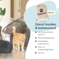 All 4 Pets Supply® Hondenmand Donut - Kattenmand - Maat XS - Geschikt Voor Honden/katten Tot 30 Cm - Hondenkussen - Zwart 17 All 4 Pets Supply® Hondenmand Donut - Kattenmand - Maat XS - Geschikt Voor Honden/katten Tot 30 Cm - Hondenkussen - Zwart -Exporteren Alles Voor Honden Winkel 1200x1200 881