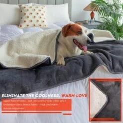 Hondendeken, Fleece, Waterdicht, Wasbaar, Hondenmat, Huisdier, Warme Zachte Deken Voor Hondendeken, Kattendeken, Deken Voor Katten En Honden, Waterdichte Deken Voor Bank, Bed, 150 X 127 Cm -Exporteren Alles Voor Honden Winkel 1200x1200 893
