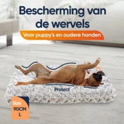 Happysnoots Hondenkussen 70 X 50cm - Hondenbed - Donut Dog Bed - Fluffy - Grijs - Wasbaar -Exporteren Alles Voor Honden Winkel 1200x1200 921