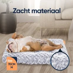Happysnoots Hondenkussen 70 X 50cm - Hondenbed - Donut Dog Bed - Fluffy - Grijs - Wasbaar -Exporteren Alles Voor Honden Winkel 1200x1200 922