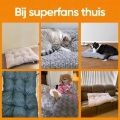 Happysnoots Hondenkussen 70 X 50cm - Hondenbed - Donut Dog Bed - Fluffy - Grijs - Wasbaar -Exporteren Alles Voor Honden Winkel 1200x1200 924
