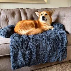 Premium Hondendeken Bank - Hondenkussens - Hondenmand Bank - Hondendeken Voor Op De Bank - Bankbeschermer - Donkergrijs