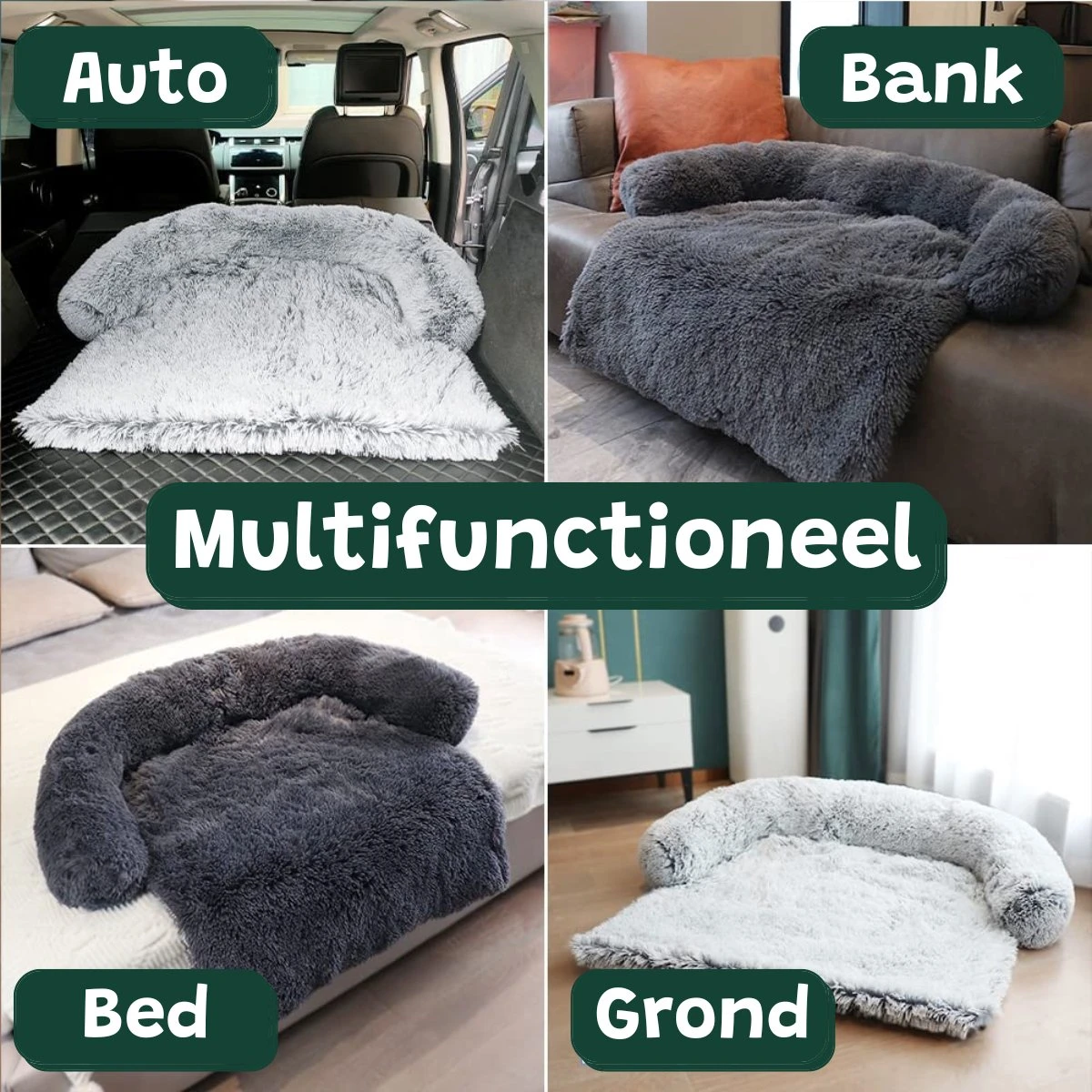 Premium Hondendeken Bank - Hondenkussens - Hondenmand Bank - Hondendeken Voor Op De Bank - Bankbeschermer - Donkergrijs 7 Premium Hondendeken Bank - Hondenkussens - Hondenmand Bank - Hondendeken Voor Op De Bank - Bankbeschermer - Donkergrijs - Afbeelding 5