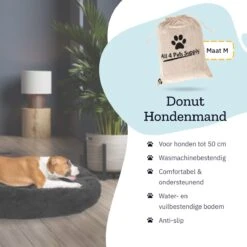 All 4 Pets Supply® Hondenmand Donut - Maat M - Geschikt Voor Honden Tot 50 Cm - Hondenkussen - Zwart 18 All 4 Pets Supply® Hondenmand Donut - Maat M - Geschikt Voor Honden Tot 50 Cm - Hondenkussen - Zwart -Exporteren Alles Voor Honden Winkel 1200x1200 952