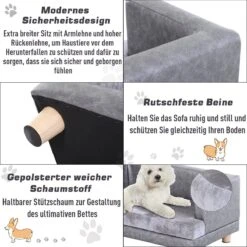 PawHut Hondenbank Huisdierbank Hondenbed Hondenmat Woonkamer PU-leer Kort Pluche Grijs D04-135 15 PawHut Hondenbank Huisdierbank Hondenbed Hondenmat Woonkamer PU-leer Kort Pluche Grijs D04-135 -Exporteren Alles Voor Honden Winkel 1200x1200 998