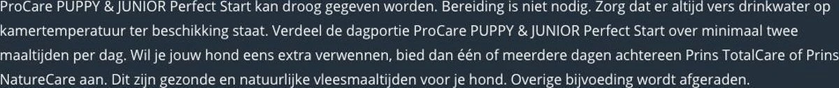 Prins Procare Puppy/Junior - 7.5 KG 11 Prins Procare Puppy/Junior - 7.5 KG - Afbeelding 9