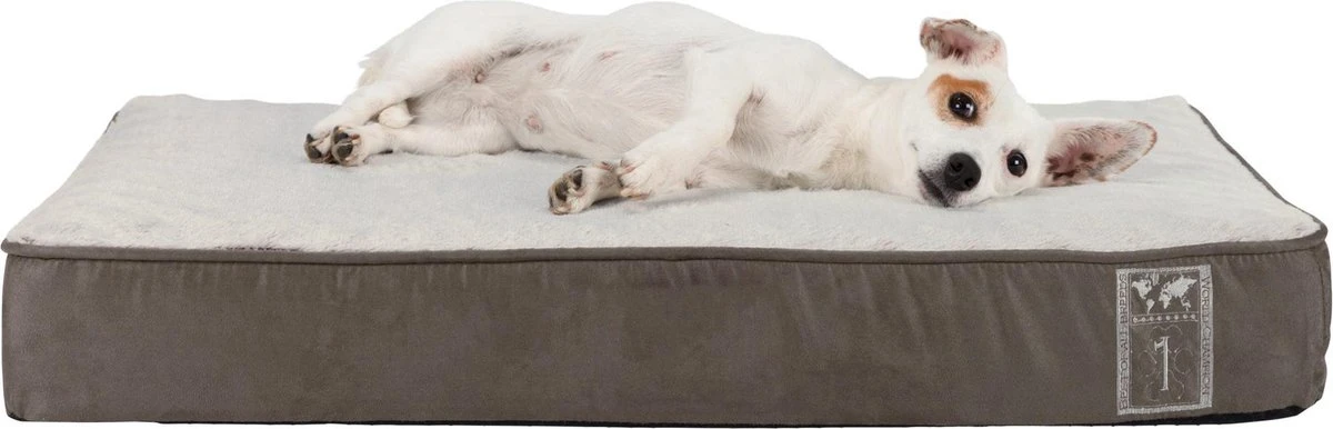 Trixie Vitaal Orthopedische Kussen Taupe/Lichtgrijs - 100 X 70 CM 3 Trixie Vitaal Orthopedische Kussen Taupe/Lichtgrijs - 100 X 70 CM