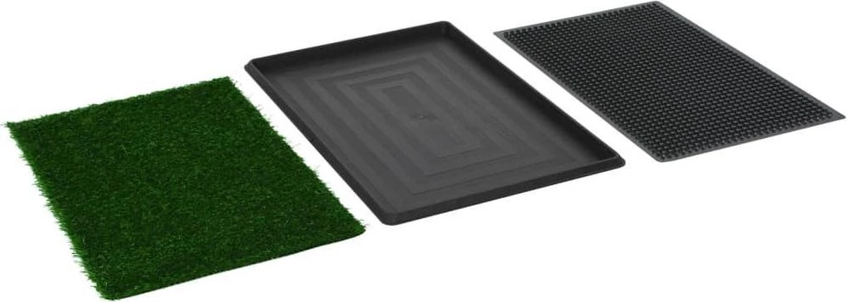 VidaXL Huisdierentoilet Met Bak En Kunstgras 76x51x3 Cm Groen 9 VidaXL Huisdierentoilet Met Bak En Kunstgras 76x51x3 Cm Groen - Afbeelding 7