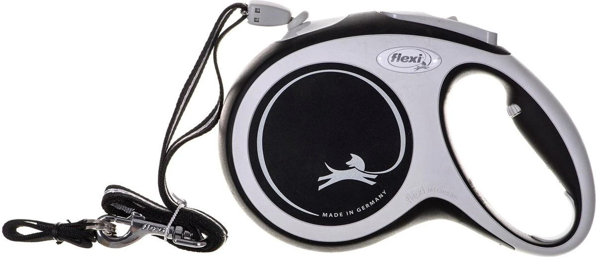 Flexi Rollijn New Comfort Koord M Zwart&Lichtgrijs - Hondenriem - 8 M 7 Flexi Rollijn New Comfort Koord M Zwart&Lichtgrijs - Hondenriem - 8 M - Afbeelding 5