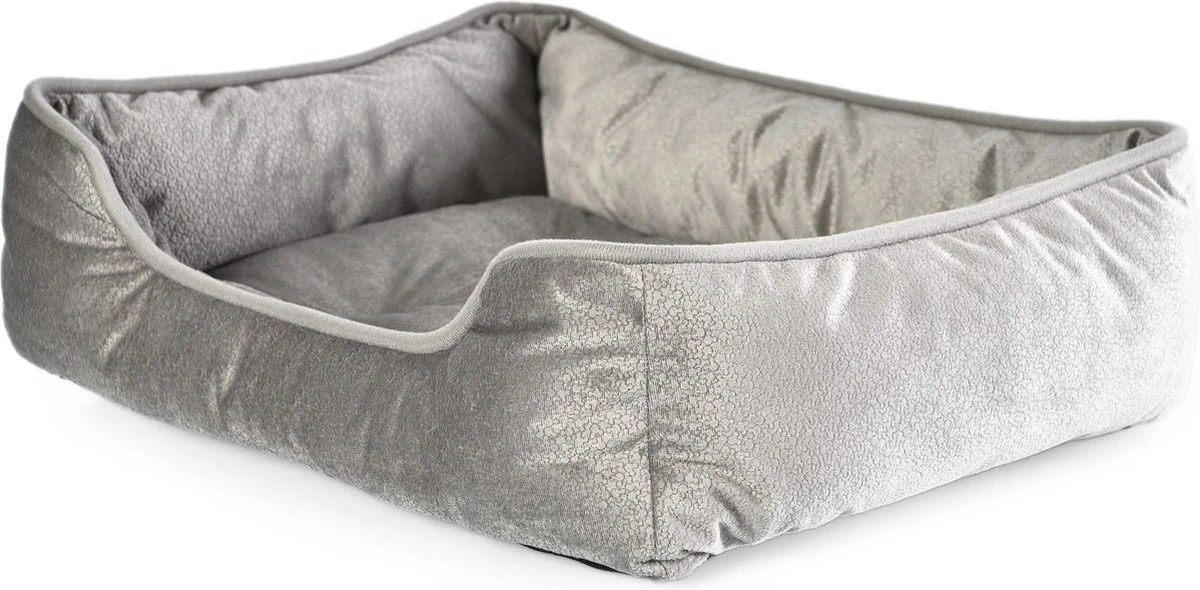 Topmast Hondenbed - Dierenmand - Dierenkussen - Molly - Zilver - 56 X 46 X 16 Cm - 1 + 1 GRATIS 3 Topmast Hondenbed - Dierenmand - Dierenkussen - Molly - Zilver - 56 X 46 X 16 Cm - 1 + 1 GRATIS
