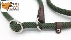 Sliplijn Met Stop - 1.2 Meter - Groen - Verstevigd - Roestvrij Staal - Verstelbaar - Hondenriem - Trainingslijn Voor Honden - Touw - Touwlijn - Lijn - Made In Portugal -Exporteren Alles Voor Honden Winkel 1200x674 1