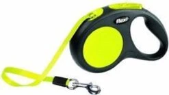Flexi New Neon Tape - Hondenriem - Geel/Zwart - M - 5 M - (<25 Kg) -Exporteren Alles Voor Honden Winkel 1200x676 4