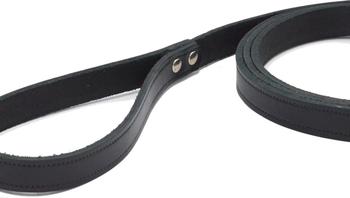 Hondenriem Leer - 2 Meter - Zwart - Hoge Kwaliteit Leer - Lederen Hondenriem - Ambachtelijk Gemaakt In Portugal 9 Hondenriem Leer - 2 Meter - Zwart - Hoge Kwaliteit Leer - Lederen Hondenriem - Ambachtelijk Gemaakt In Portugal - Afbeelding 7