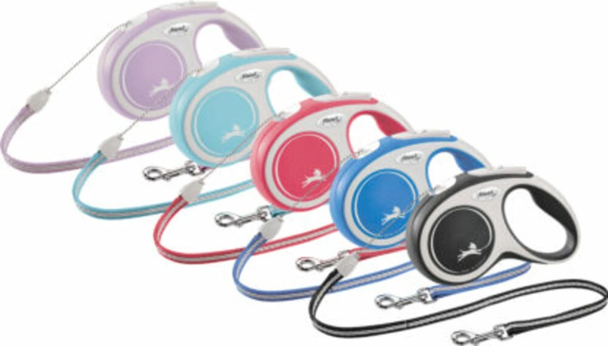 Flexi Rollijn New Comfort Koord M Zwart&Lichtgrijs - Hondenriem - 8 M 5 Flexi Rollijn New Comfort Koord M Zwart&Lichtgrijs - Hondenriem - 8 M - Afbeelding 3