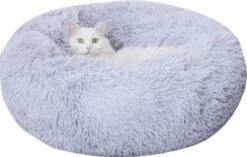 Donut Hondenmand - Zacht Pluche Hondenmanden - Antislip - Fluffy En Rond Donutmand - 100cm - Lichtgrijs -Exporteren Alles Voor Honden Winkel 1200x765 3