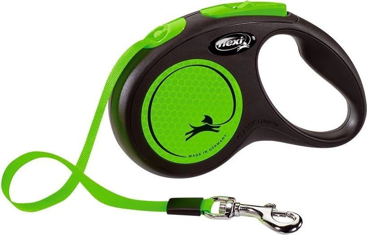 Flexi New Neon Tape - Hondenriem - Zwart/Groen - M - 5 M - (<25 Kg) 14 Flexi New Neon Tape - Hondenriem - Zwart/Groen - M - 5 M - (<25 Kg) - Afbeelding 12