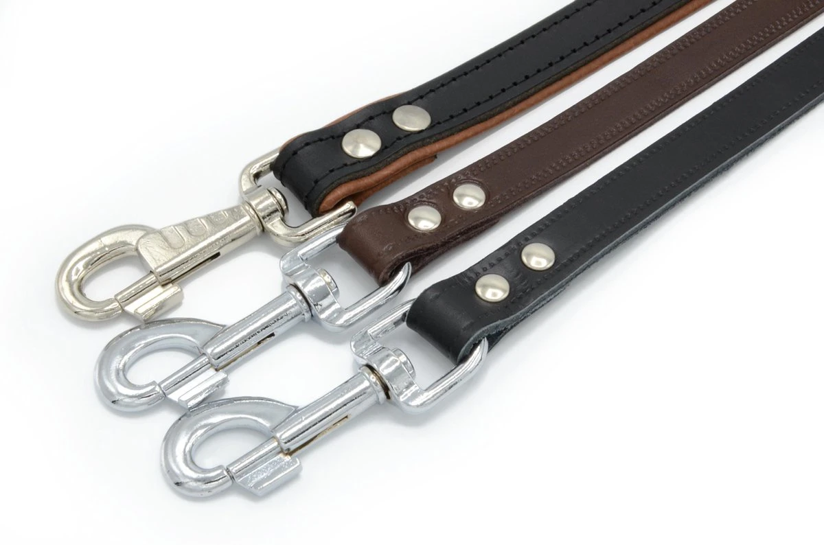 Hondenriem Leer - 2 Meter - Zwart - Hoge Kwaliteit Leer - Lederen Hondenriem - Ambachtelijk Gemaakt In Portugal 5 Hondenriem Leer - 2 Meter - Zwart - Hoge Kwaliteit Leer - Lederen Hondenriem - Ambachtelijk Gemaakt In Portugal - Afbeelding 3