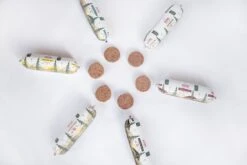 Kivo Petfood Houdbare Worsten INTRODUCTIEDOOS 6 X 600 Gram Smaken: Rund, Kip, Rund & Kip, Kip & Zalm, Eend En Lam - Zacht Gestoomd Vlees - Glutenvrij Geen Fratsen -Exporteren Alles Voor Honden Winkel 1200x800 37