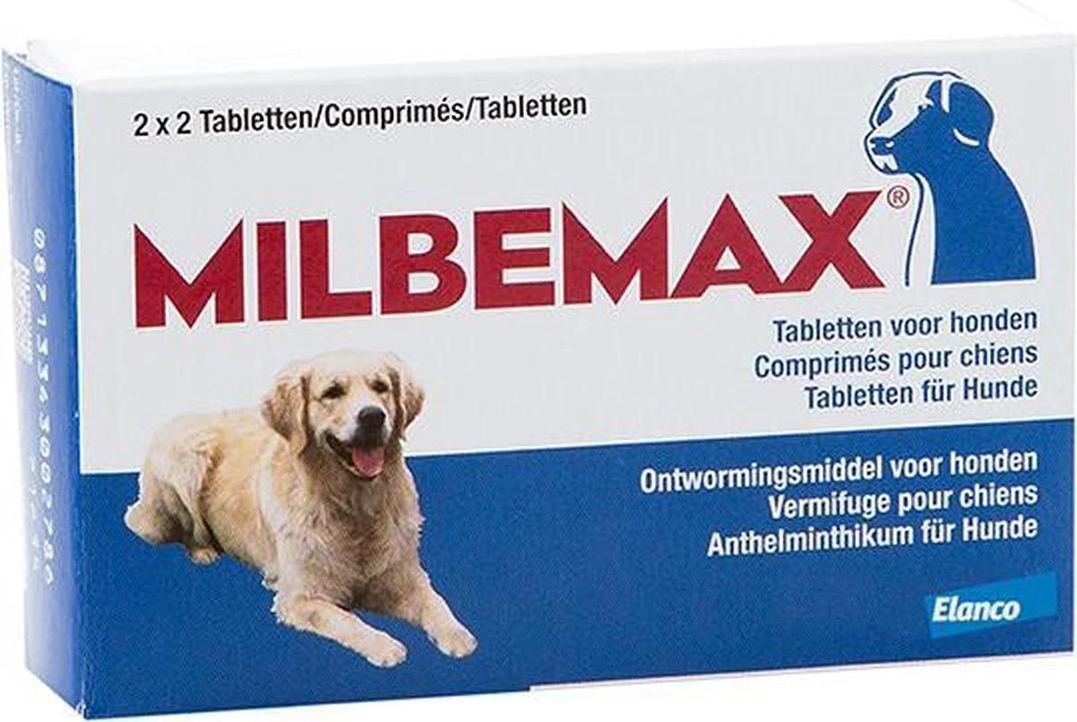 Milbemax Grote Hond 2x2 Tabletten - 1 ST à 2 X 2 TABL 6 Milbemax Grote Hond 2x2 Tabletten - 1 ST à 2 X 2 TABL - Afbeelding 4