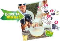 Smoofl Honden Lekkernij - Starter Kit Om Je Eigen Honden Ijs Te Maken, Kit Met 2 Ijsmixen Voor Honden, Pindakaas En Aardbei Smaak, Een Pootvormige Silicone Vorm - Voor 4 Hondenijsjes -Exporteren Alles Voor Honden Winkel 1200x819