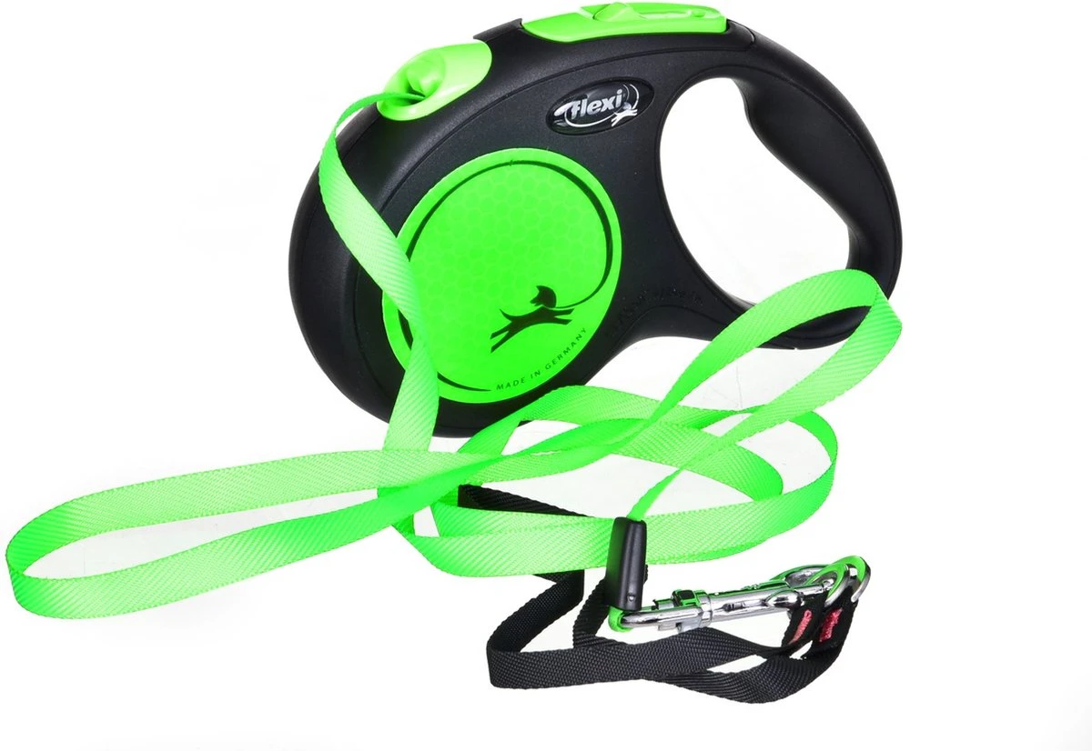 Flexi New Neon Tape - Hondenriem - Zwart/Groen - M - 5 M - (<25 Kg) 15 Flexi New Neon Tape - Hondenriem - Zwart/Groen - M - 5 M - (<25 Kg) - Afbeelding 13