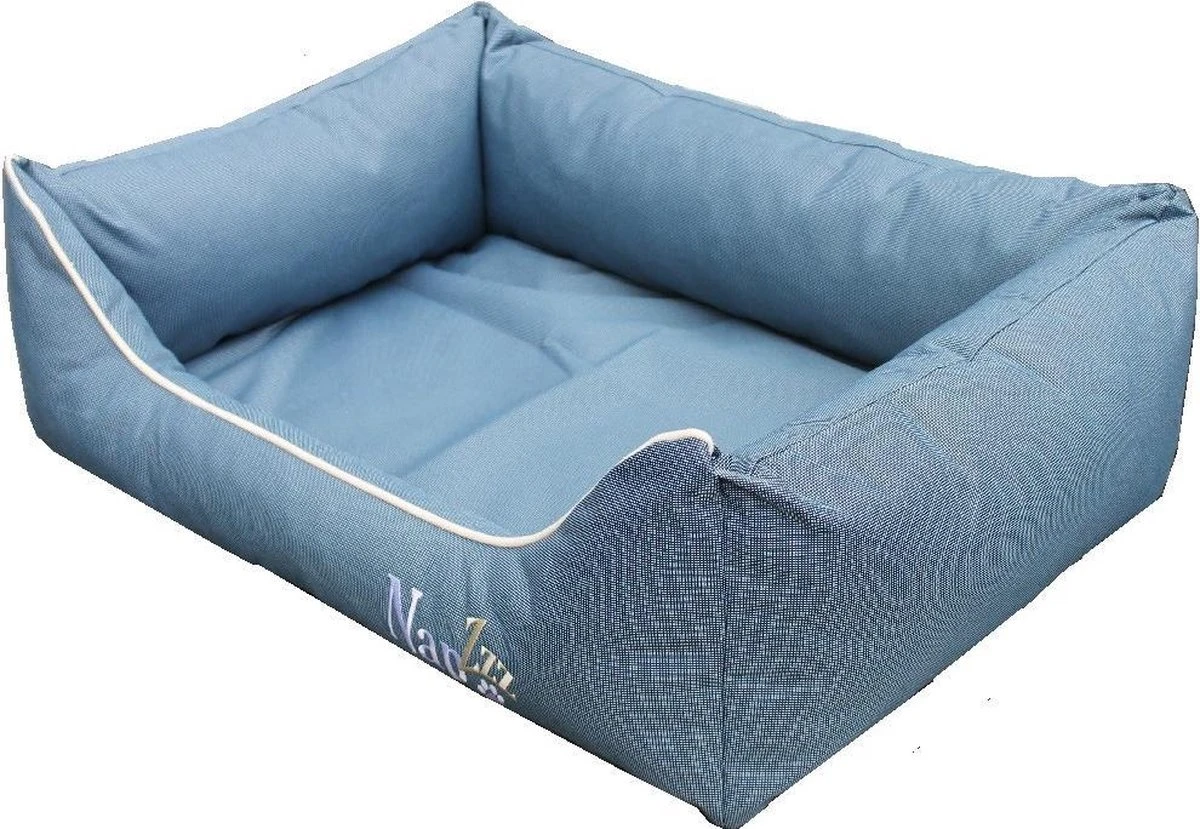 NapZZZ Hondenmand Divan WP Blauw L 100 X 80 X25 Cm 4 NapZZZ Hondenmand Divan WP Blauw L 100 X 80 X25 Cm - Afbeelding 2