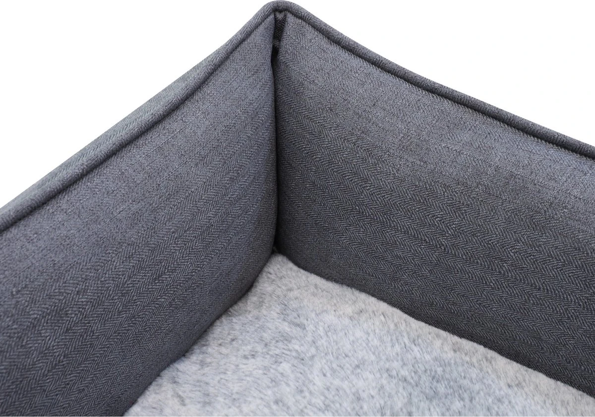 Benzano - Hondenmand - All Season - Wasmachine Wasbaar - Omkeerbaar Kussen - Pluche - Schuimvulling - Grijs - 80 CM 8 Benzano - Hondenmand - All Season - Wasmachine Wasbaar - Omkeerbaar Kussen - Pluche - Schuimvulling - Grijs - 80 CM - Afbeelding 6