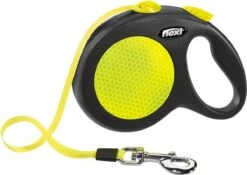 Flexi New Neon Tape - Hondenriem - Geel/Zwart - M - 5 M - (<25 Kg) -Exporteren Alles Voor Honden Winkel 1200x850 2