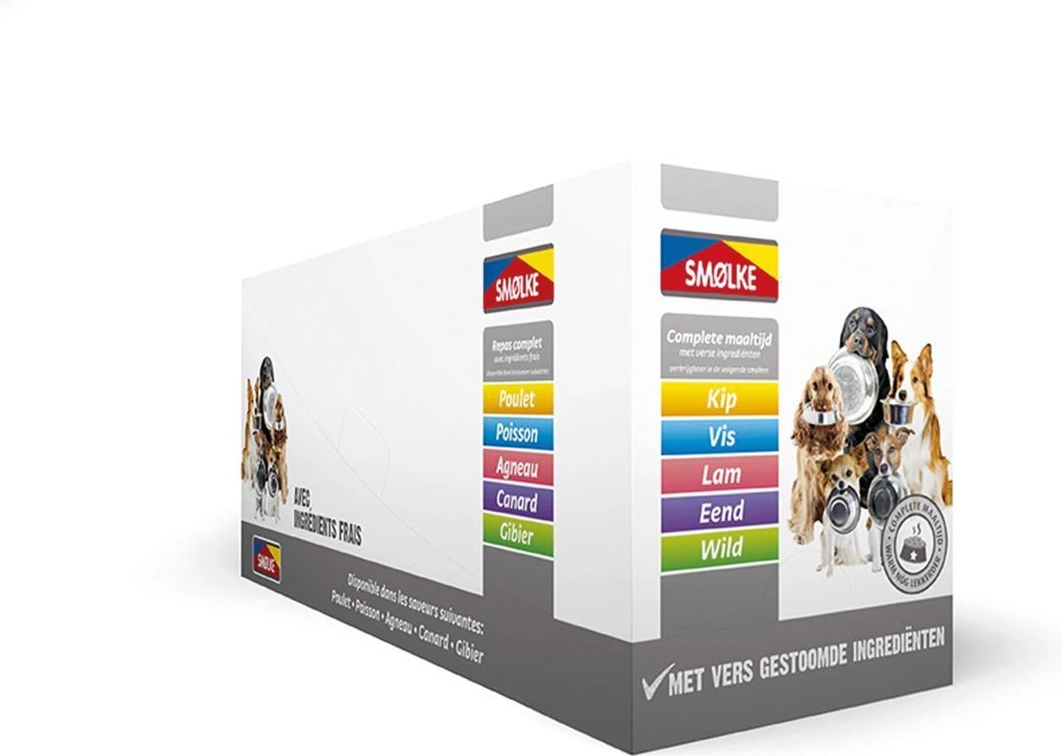 Smolke Hondenvoer Vers Gestoomd Multipack 10 X 395 Gr 3 Smolke Hondenvoer Vers Gestoomd Multipack 10 X 395 Gr