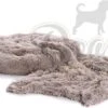 Fluffy Donut 100cm + Fluffy Deken 100x75cm - Fluffy Combinatie - Hondenmand - Hondendeken - Fluffy - Khaki - Maat L - Dogs&Co