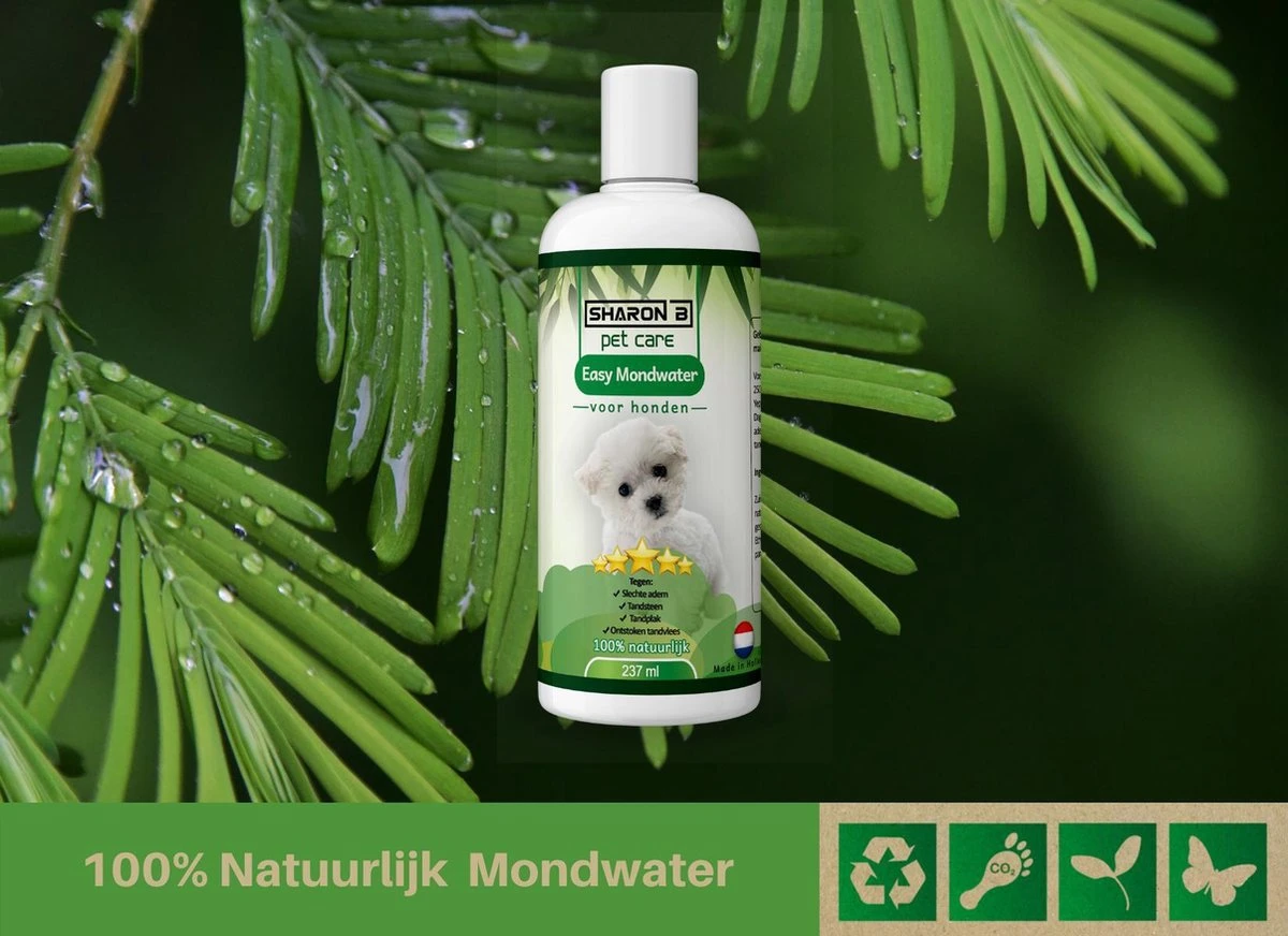 Easy Mondwater Voor Honden - 237 Ml - Tegen Stinkende Adem - Tandplak - Tandsteen - Tandvleesproblemen 4 Easy Mondwater Voor Honden - 237 Ml - Tegen Stinkende Adem - Tandplak - Tandsteen - Tandvleesproblemen - Afbeelding 2