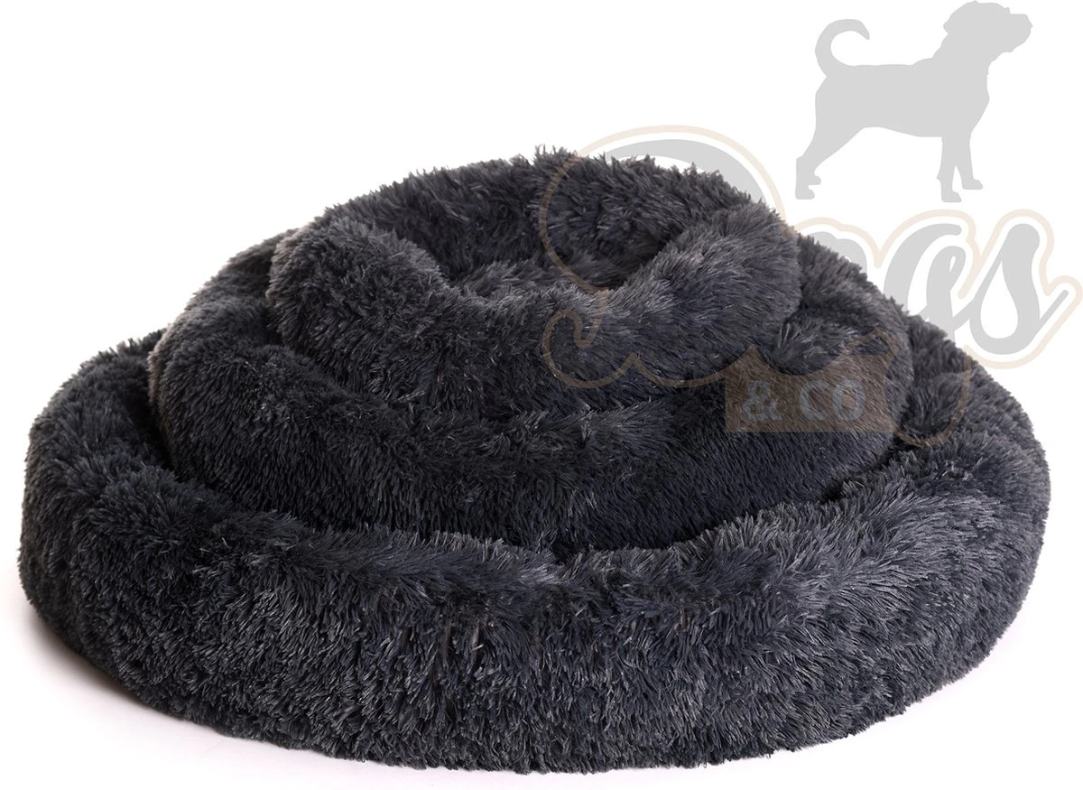 Fluffy Donut Antracite 100 Cm (L) Dogs&Co 5 Fluffy Donut Antracite 100 Cm (L) Dogs&Co - Afbeelding 3