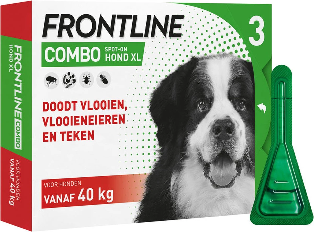 Frontline Combo - XL: Van 40 Tot 60 Kg - Anti Vlooienmiddel En Tekenmiddel - Hond - 6 Pipetten 8 Frontline Combo - XL: Van 40 Tot 60 Kg - Anti Vlooienmiddel En Tekenmiddel - Hond - 6 Pipetten - Afbeelding 6