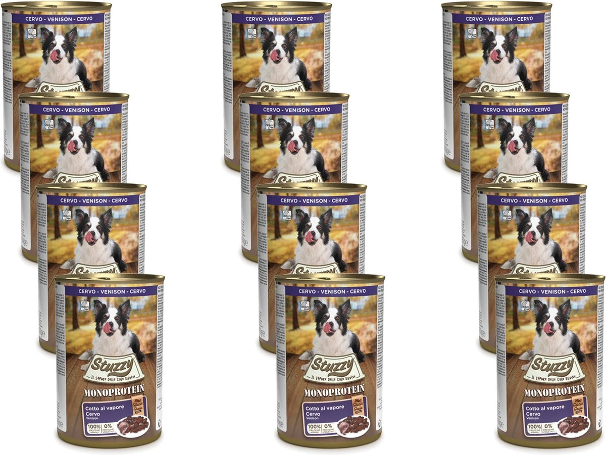 Stuzzy Blik Adult 400 G - Hondenvoer - 12 X Hert 5 Stuzzy Blik Adult 400 G - Hondenvoer - 12 X Hert - Afbeelding 3