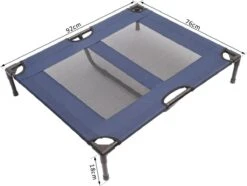 Paws & Claws - Hondenbed - Hondenstretcher - Honden Ligbed - Portable Draagbaar - 92 X 76 X 18 Cm - Blauw -Exporteren Alles Voor Honden Winkel 1200x906 5