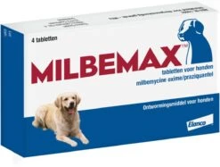 Milbemax Ontworming Tabletten Hond Groot 10 - 75 Kg 4 Tabletten -Exporteren Alles Voor Honden Winkel 1200x908 4