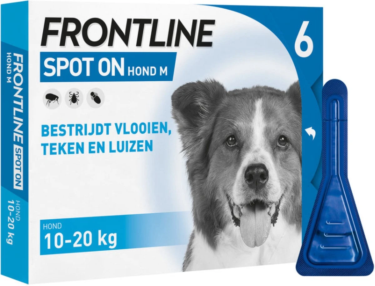 Frontline Spot-On M Anti Vlooienmiddel - Hond - 10 Tot 20 Kg - 6 Pipetten 7 Frontline Spot-On M Anti Vlooienmiddel - Hond - 10 Tot 20 Kg - 6 Pipetten - Afbeelding 5