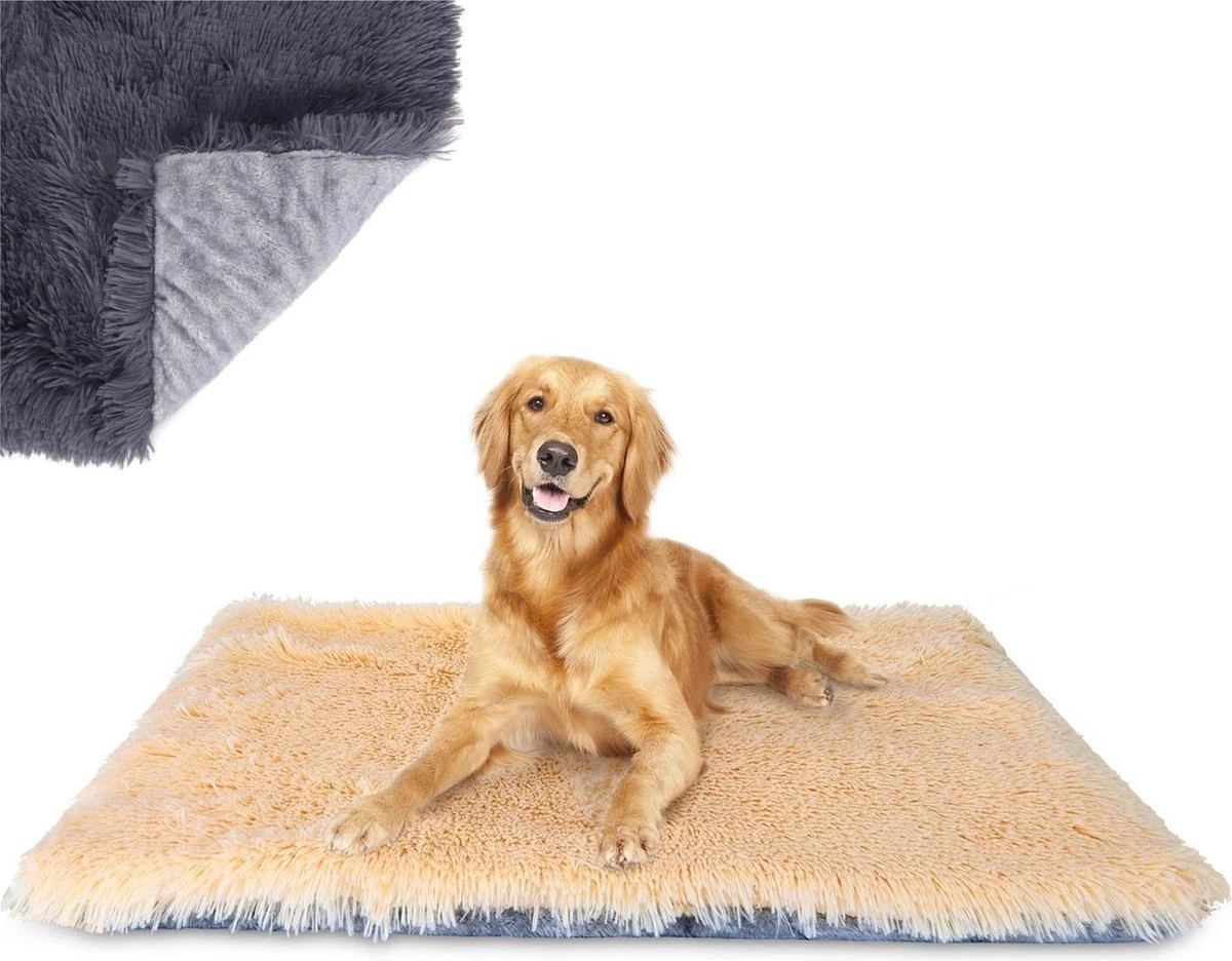 Nobleza Fluffy Benchkussen - Dierenkussen - Hondenkussen - Kattenkussen - Benchmat - Dierenmat - Hondenmat - Kattenmat - Crème - Maat L 3 Nobleza Fluffy Benchkussen - Dierenkussen - Hondenkussen - Kattenkussen - Benchmat - Dierenmat - Hondenmat - Kattenmat - Crème - Maat L